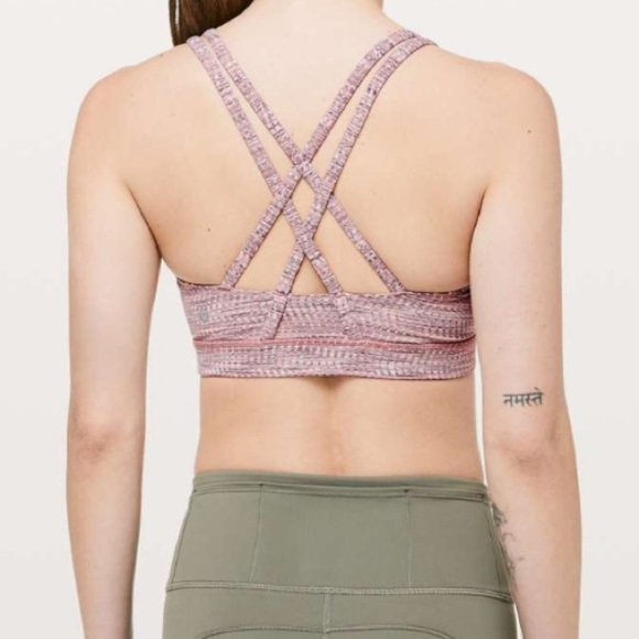 Lululemon Energy Bra Arrow Jacquard Antique Bark Copper Coil Size 2 - Picture 2 of 6